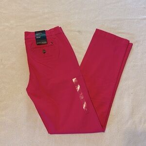 Tommy Hilfiger size 2 straight leg pink khakis